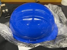 Erb Safety 19136 Front Brim Hard Hat, Type 1, Class E, Pinlock (6-Point), Blue