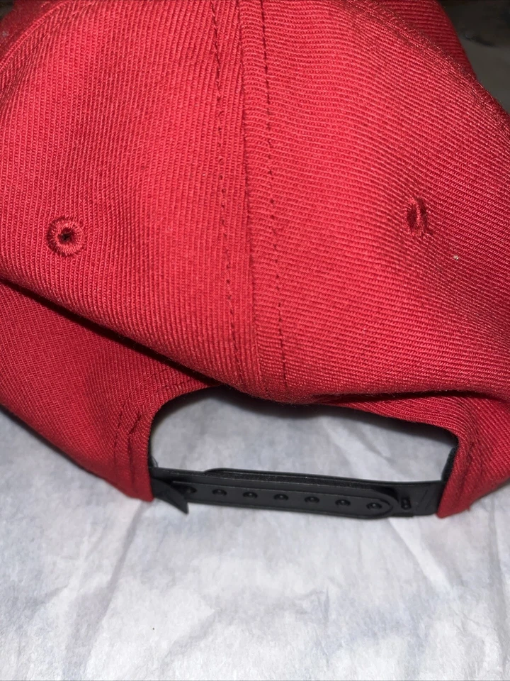Air Jordan Rojo Negro Cemento Elefante Jumpman Sombrero Snapback Gorra RARO NUEVO SIN ETIQUETAS Foto 2 de 4