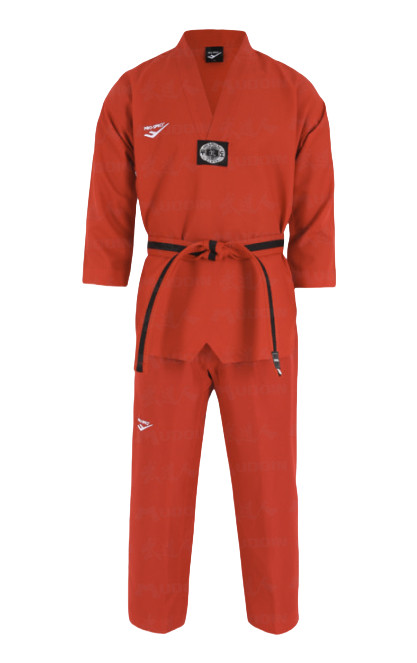 Униформа для тхэквондо PROSPECTS с V-образным вырезом красная спортивная тренировочная одежда Куртка брюки NWT 9890₽