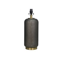Lamp Base Large Dark Grey With Brass (includes Cfl Bulb) - Threshold&153; on sale Lamp Base Large Dark Grey With Brass (includes Cfl Bulb) - Threshold&153; on sale