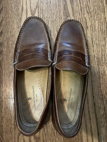 Martin Dingman Brown Leather Penny 
