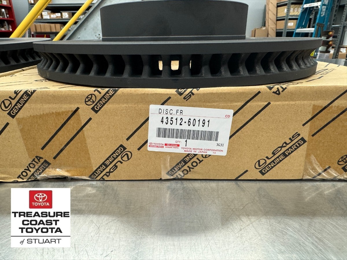 4.5mmカートリッジ NEW GENUINE TOYOTA 4RUNNER 2010-2023 FRONT ROTOR SET 43512