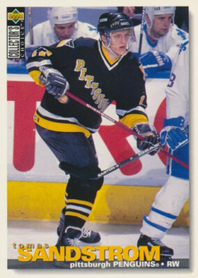 1995-96 Collector's Choice #139 TOMAS SANDSTROM - Pittsburgh Penguins