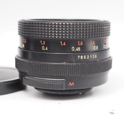 Pentax M42 fit Pentacon 50mm 1:1.8 lens Red MC Meyer Optik Oreston version PM12 - Picture 5 of 6
