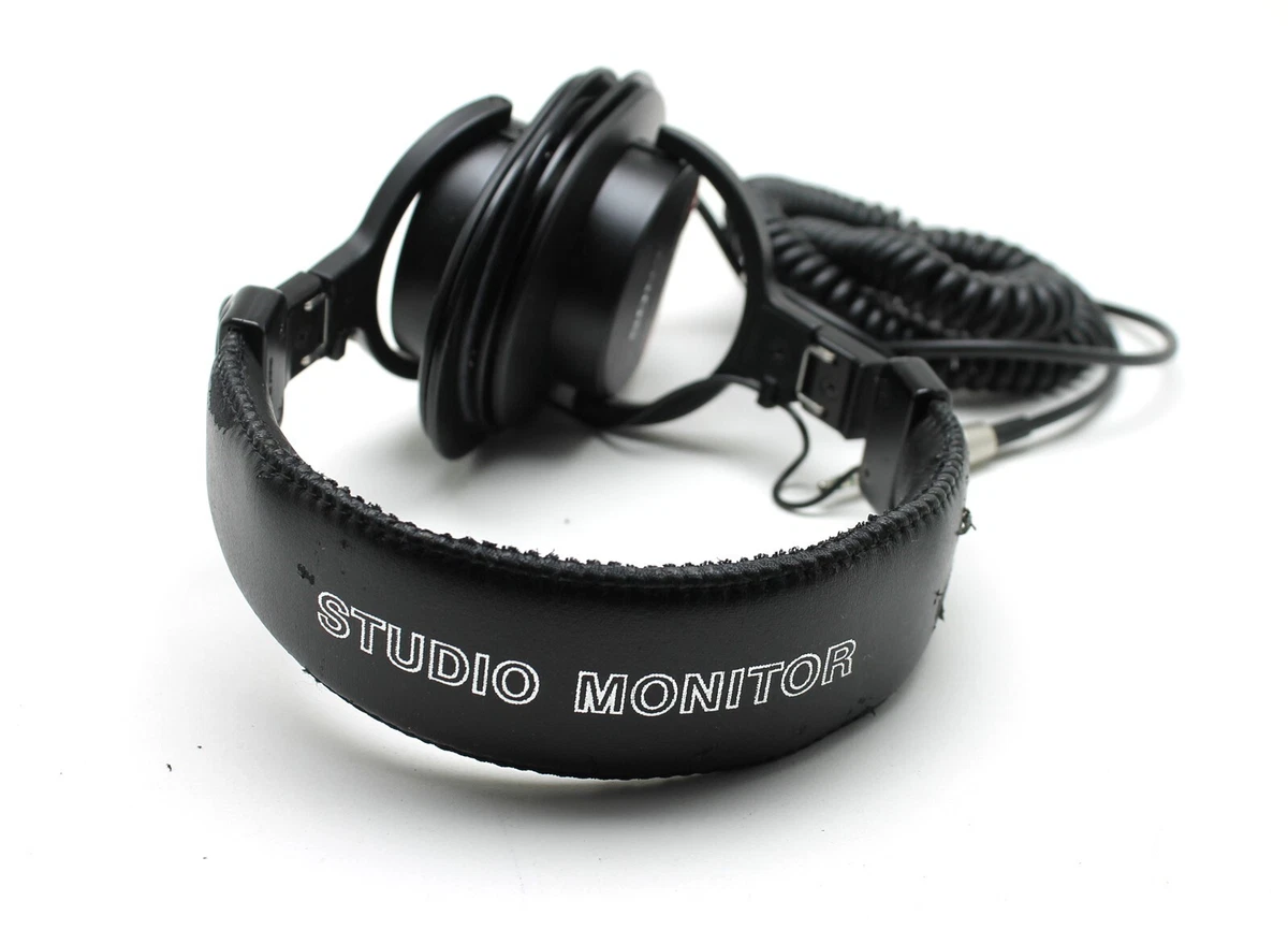 Sony MDR-V6 Over the Ear Headphones Black Studio Monitor Need Pads
