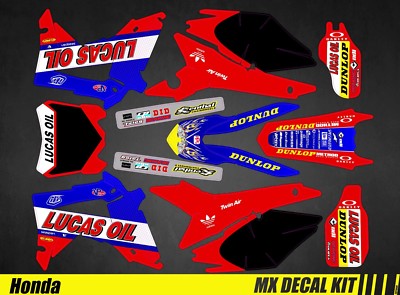 Moto Deco Kit für / Mx Decal Kit for Honda CRF - Lucas Oil