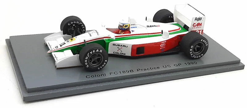 Spark S8300 Coloni FC189B #31 US GP 1990 - Bertrand Gachot 1/43 Scale - Image 3 of 4