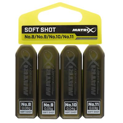 Fox Matrix Soft Shot Dispenser X5 Gr. 8, 9, 10 & 11 - Spaltblei Klemmblei, Bleie