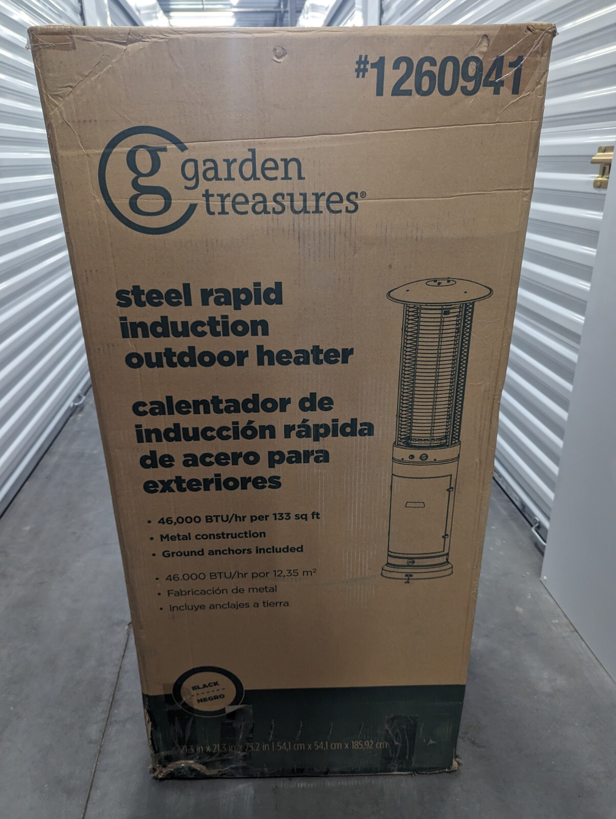 Garden Treasures / Style Selections 46000BTU Patio Heater with Wheels
