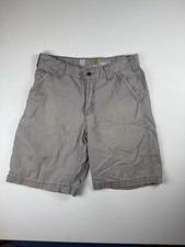 Carhartt Shorts Mens 32 Relaxed Fit Gray