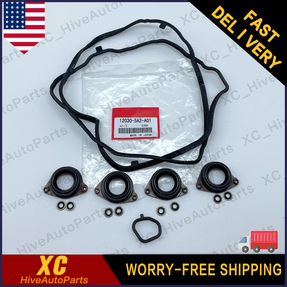 New OEM for Honda Valve Cover Gasket FULL SEAL KIT Head 12030-5A2-A01 ...