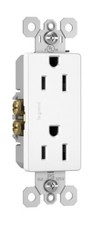Legrand 885WCC21 Decor Outlet 15a 125v 2p 3w Wh Cc Decor Outlet 15a 125v 2p 3