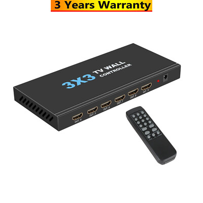 NK-330 4K HDMI-compatible 3X3 Video Splicer Video Processor TV Wall Controller