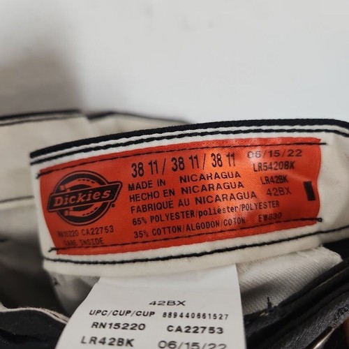 Dickies LR42 Premium 11 Industrial Cargo Shorts - Black 38W - Picture 10 of 11