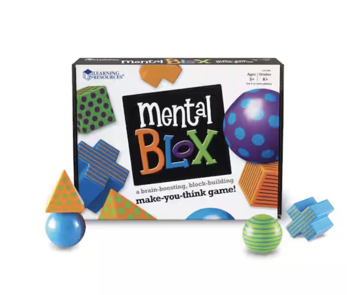 Learning Resources Mental Blox Critical Thinking 3D Puzzle Game for Kids Ages 5+ STEM Building Blocks-image