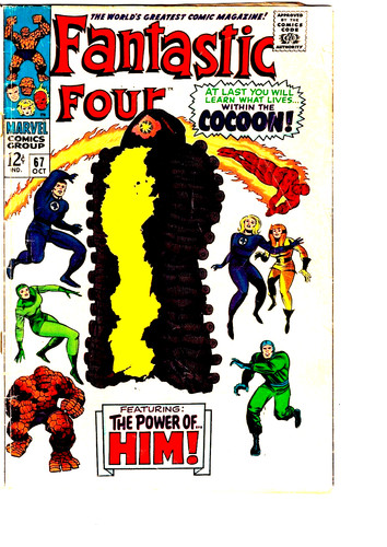 Fantastic Four 67 1st Him (Warlock) Good+ 1967 Glossy Kirby Cover