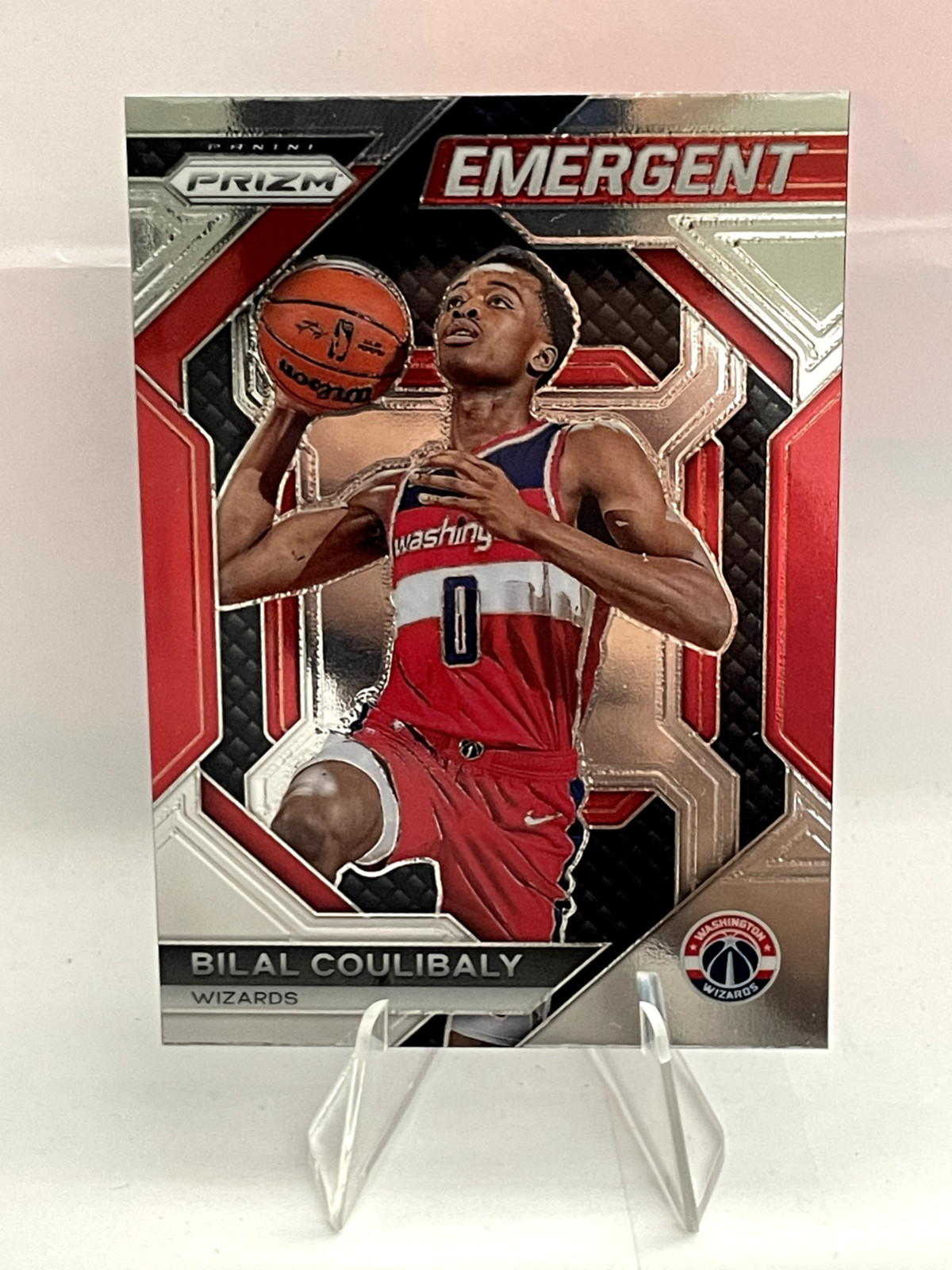 🔥2023-24 Panini Prizm -Bilal Coulibaly #4- Emergent Silver RC Wizards🔥