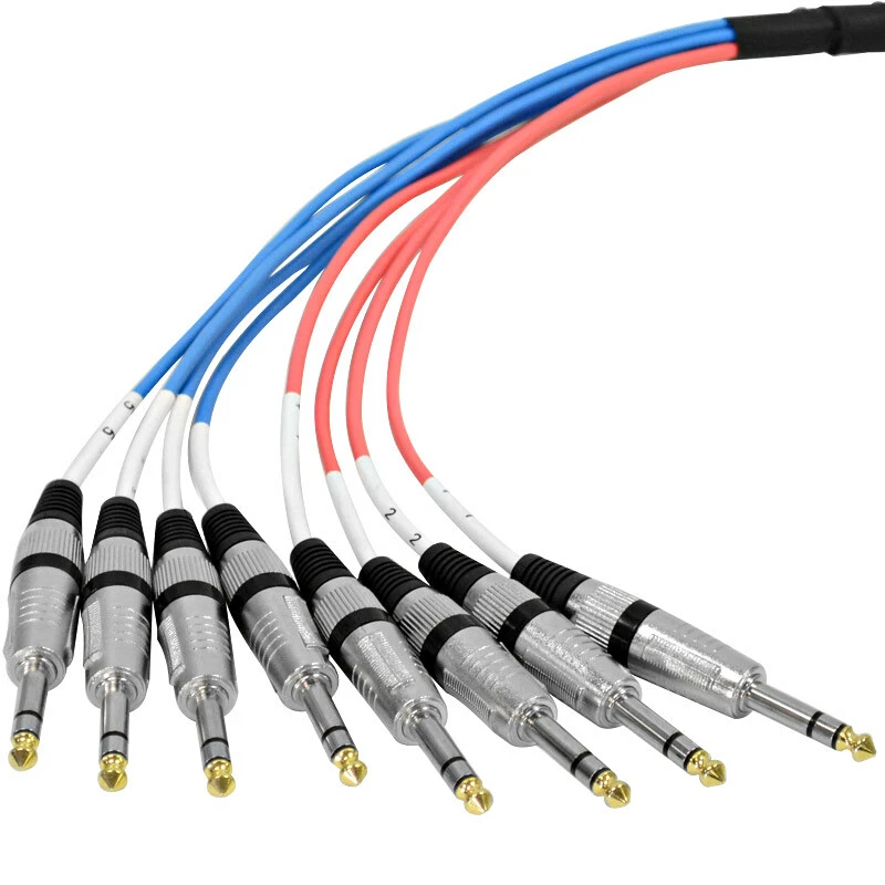 8 Channel 5' XLR Female to 1/4" TRS Audio Snake Cable - Image 3 of 3