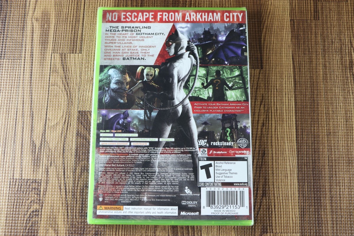 Xbox 360 Batman Arkham City FACTORY SEALED | eBay