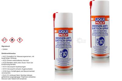 2x Original LIQUI MOLY 3079 Bremsen Anti Quietsch Spray Dose Aerosol 400 ml