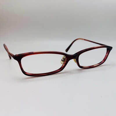 JINS CLASSIC Brille ROT RECHTECKIG Brillengestell MOD: KENTO