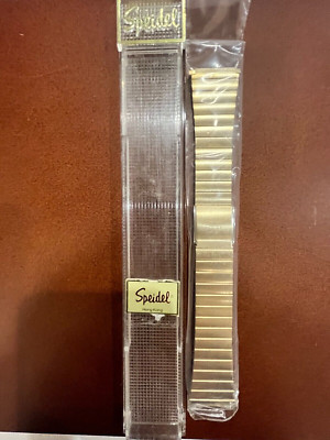 18 - 22 mm VINTAGE SPEIDEL GOLD STAINLESS STEEL  ADJUSTABLE BRACELET  WATCH BAND