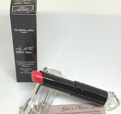 GUERLAIN PARIS #021 RED TEDDY LA PETITE ROBE NOIRE SHINY LIP COLOUR NEW BOX 2.8g