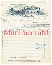Cigaretten- & Tabak-Fabrik Monopol B. L. Hurw...