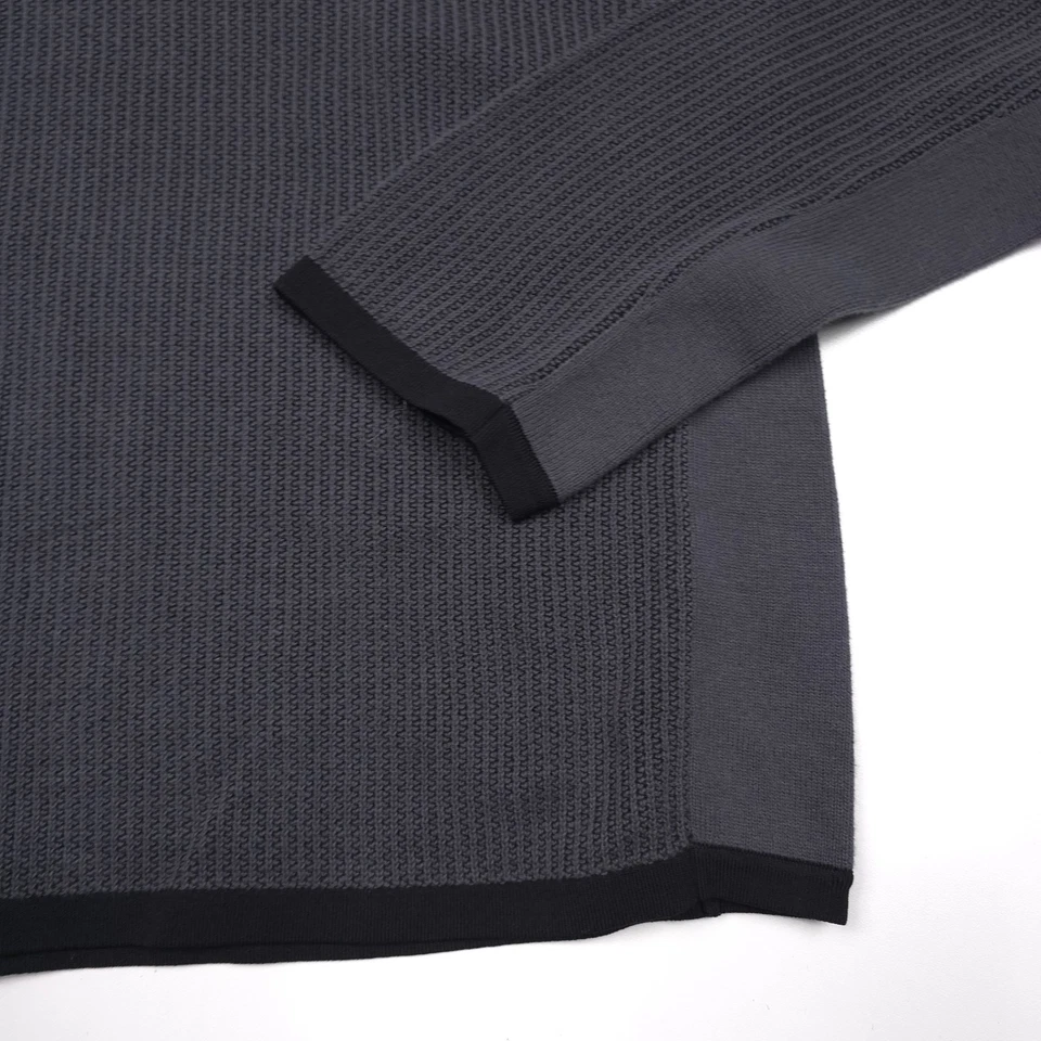 $275 Rag & Bone Harvey Shark Blue Crewneck Sweater Mens Size Small - Image 4 of 4