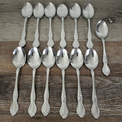 Easterling Embassy Classic Valhalla Stainless 13 Teaspoons Japan VTG