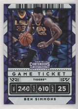 2020 Panini Contenders Draft Picks Game Ticket Green Explosion Ben Simmons uk2