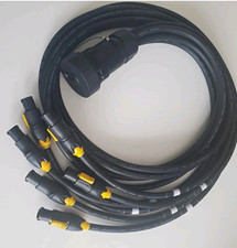 SOCAPEX SOCO 19 PIN to 6ft 6 Channel PowerCon True1 Female Breakout Cable New