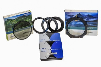LEE Filters Kit, CPL, Little & Big Stoppers, 82, 77, 67mm Adaptor Rings