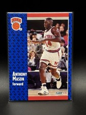 1991-92 Fleer Basketball - #326 Anthony Mason New York Knicks - EX-NM