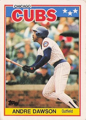 Andre Dawson Chicago Cubs 1988 Topps UK Mini Baseballkarte #20