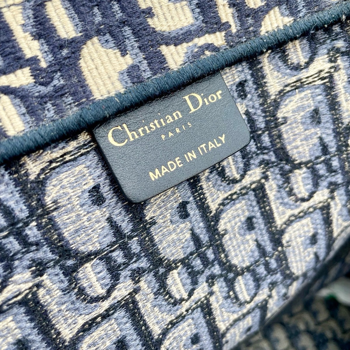 Dior Blue Monogram Large Tote Bag M1286ZRIW_M828 | eBay