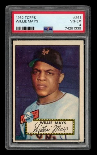 1952 Topps Set-Break #261 Willie Mays PSA 4 VG-EX