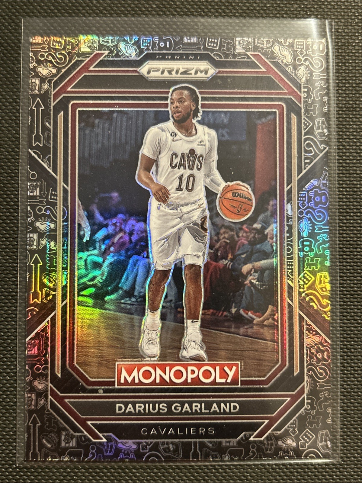 2022-23 NBA PRIZM MONOPOLY BLACK ICONS LIMITED EDITION DARIUS GARLAND 16 CAVS