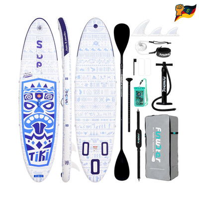 FunWater SUP Board 10 6 11 6 aufblasbar EVA Deck Paddel