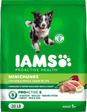 Iams Proactive Health Minichunks with Chicken Whole Grains Dry Dog Food, 30lb