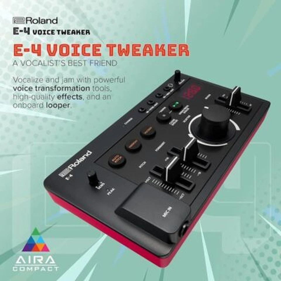 ROLAND E-4 VOICE TWEAKER AIRA COMPACT vocal effector vocal looper Japan +Track - Image 2 of 4