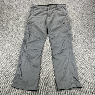 Wrangler ATG Pants Men's 36x30 Gray Stretch All Terrain Gear Outdoor Hiking