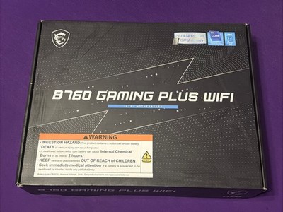 MSI B760 Gaming Plus WiFi Motherboard 121314 Gen Intel DDR5PCIe 5 G2U