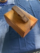 Vintage Wooden Shoe-shine Box Kit Empire KIWI Polish Rag Gold Bond Shine Chest