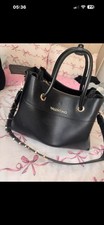 Valentino Black Leather Handbag Large