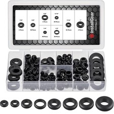 180pc Rubber Grommet Kit - 8 Sizes for Automotive Wiring Car Use