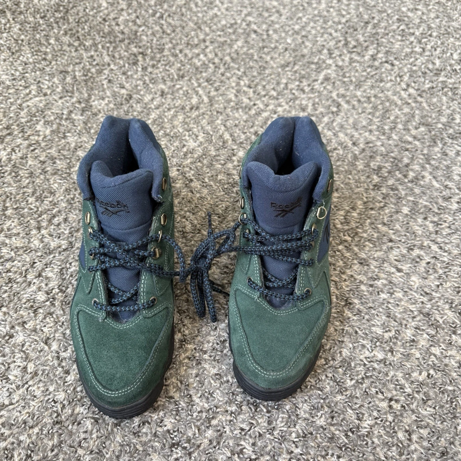 Vintage Reebok Boots 9.5 RA405KRI Hexalite Hiking Camping Green Suede Leather
Opens in a new window
