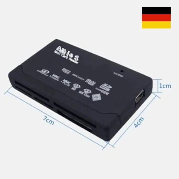 Kartenleser Speicherkartenleser Kartenlesegerät USB SD/MicroSD/SDHC/M2/XD/MS/CF - Bild 4 von 4