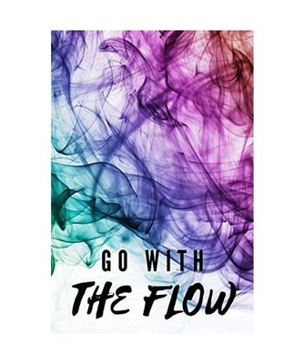 GO WITH THE FLOW: Notebook for writing down daily thoughts notebook 6X9, L Ager,