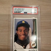 1989 Upper Deck Ken Griffey JR/ Star Rookie #1 PSA 7/ Clean + centered/ Regrad